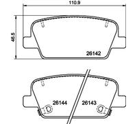 HELLA 8DB 355 040-081 Brake pad set