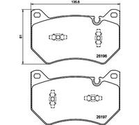 HELLA 8DB 355 040-151 Brake pad set
