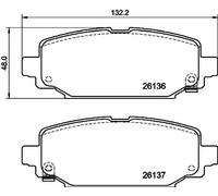 Brake pads 8DB 355 040-251 HELLA for JEEP WRANGLER IV