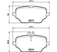 HELLA 8DB 355 040-331 Brake pad set