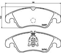 Brake pads 8DB 355 040-621 HELLA for FORD FOCUS II