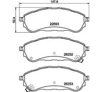 Brake pads 8DB 355 040-751 HELLA for FORD RANGER