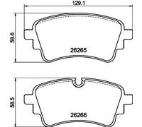 Brake pads 8DB 355 040-941 HELLA for AUDI VW