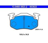 ATE Brake Pad Set 13.0460-3823.2 - Disc Brake OE Replacement for Citroën, Peugeot