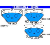ATE 13.0460-5812.2 Brake pad set