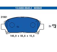 Brake Pad Set, disc brake ATE 13.0460-5845.2 for AVENSIS (_T22_) 1.8 2000-2003