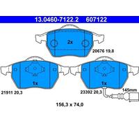 Brake Pads ATE 13.0460-7122.2 for AUDI SEAT SKODA VW
