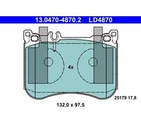 Brake Pads ATE 13.0470-4870.2 for MERCEDES-BENZ