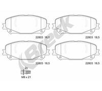 Brake Pad Set, disc brake BRECK 22803 00 701 00 for ESPACE V (JR_) 2 2018-2023