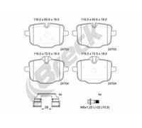 Brake Pads BRECK 24703 00 554 00 for BMW