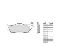 Brake pads Brembo 07BB04SX sinter metal for BMW Husaberg, Husqvarna