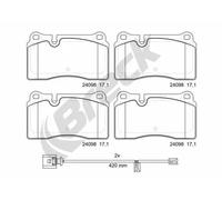 Brake pads Ceramic 24098 00 551 00 BRECK for VW CUPRA