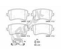 BRAKE PAD SET DISC BRAKE 24606 00 554 10 FOR AUDI A4/S4 A5/S5 CAGC/CJCC 2.0L A4