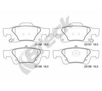 Fits BRECK 25196 00 554 00 Brake Pad Set, disc brake 25196 00 554 00 ⭐UK Stock⭐