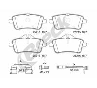 Brake Pad Set, disc brake BRECK 25215 00 554 00 For MERCEDES-BENZ