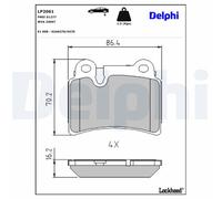 Brake Pads Delphi LP2061 for VW