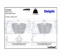 Brake Pads Delphi LP2256 for BMW