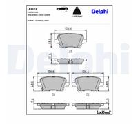 Brake Pads Delphi LP3373 for OPEL