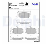 Brake Pads Delphi LP3904 for HYUNDAI KIA