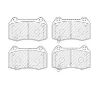 Brake pads FDB1561 FERODO for NISSAN 350Z Coupe 350Z Roadster SKYLINE Coupe