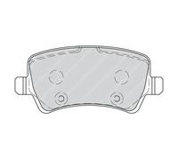 FERODO FDB4237 Brake pad set