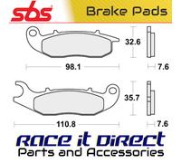 Brake Pads for SCORPA 125 F T-RIDE 2010 Front Off-Road SBS