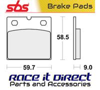 Brake Pads for BMW R 80 GS PARIS DAKAR 1990-1995 Front Street SBS