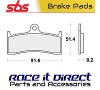 Brake Pads for BUELL S 3 THUNDERBOLT 1998-2002 Front Organic Street SBS