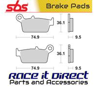 Brake Pads for DAELIM SC 125 BESBI 2008-2013 Front Street SBS