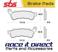 Brake Pads for HONDA VT 1300 CX FURY ABS 2010-2013 Front Organic Street SBS
