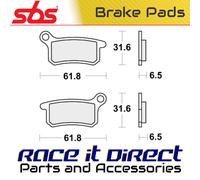 SBS 783SI Front/ Rear Sintered Brake Pads Off Road & ATV Upgraded Brake Pads