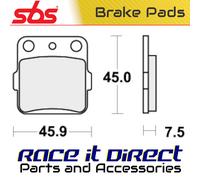Brake Pads for KAWASAKI KX 85 II 2006-2024 Rear Off Road Racing SBS