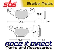 Brake Pads for SUZUKI UK 110 ADDRESS 2015-2020 Front Scooter SBS