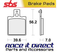 Brake Pads for SWM 323 TRIAL FRONT BRAKE PAD 1985 Front Off Road SBS