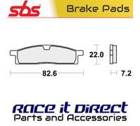Brake Pads for YAMAHA TTR 125 LWE 2004-2020 Front Off Road SBS