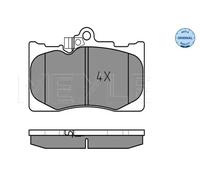 Brake pads Front Axle 025 203 2517/W MEYLE for LEXUS GS RC IS III