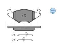 MEYLE 025 208 8717 Brake pad set