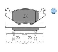 MEYLE 025 208 8719 Brake pad set