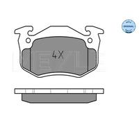 MEYLE 025 210 9615/W Brake pad set
