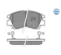 MEYLE 025 213 7316/W Brake pad set