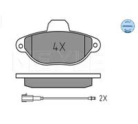 MEYLE 025 214 3616 Brake pad set