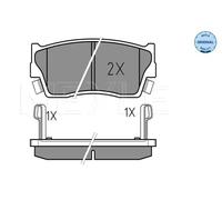 Brake pads Front Axle 025 215 0014/W MEYLE for SUZUKI VITARA Cabrio X-90