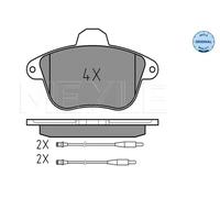 MEYLE 025 215 0717/W Brake pad set