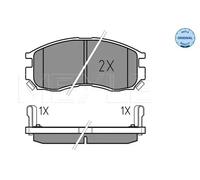 MEYLE 025 216 4716/W Brake pad set