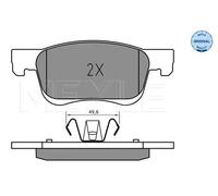 MEYLE 025 221 2318 Brake pad set