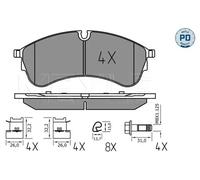 MEYLE 025 221 7821/PD Brake pad set
