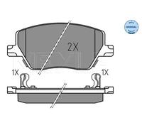 MEYLE 025 223 9719 Brake pad set