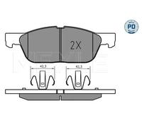 MEYLE 025 224 1219 Brake pad set
