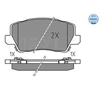 Brake pads Front Axle 025 229 0417 MEYLE for KIA PICANTO III
