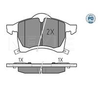 BRAKE PAD SET DISC BRAKE 025 230 5719/PD FOR VAUXHALL ZAFIRA/Mk ASTRAVAN/IV 1.8L